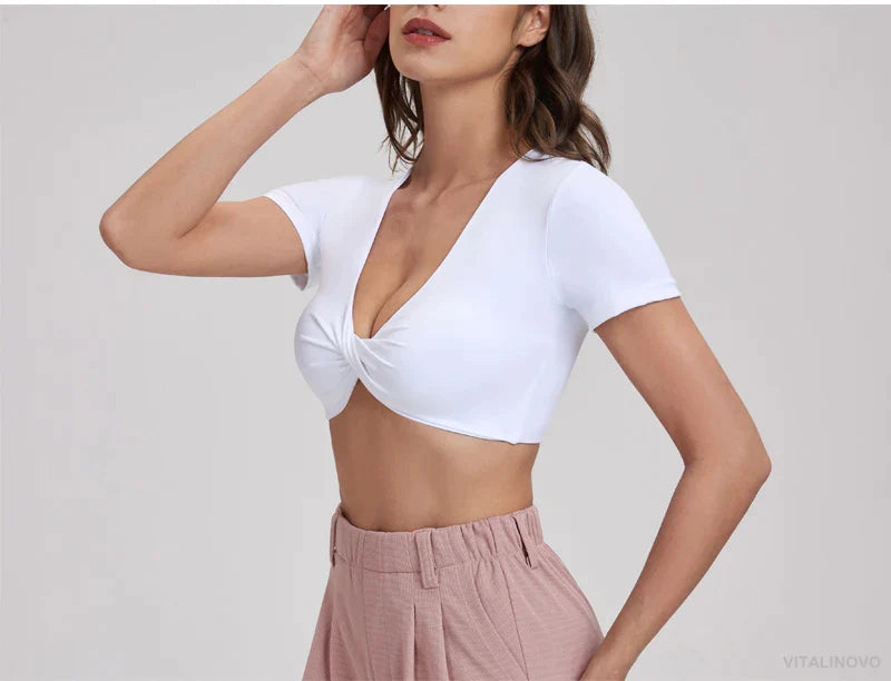 Hot White Crop Top