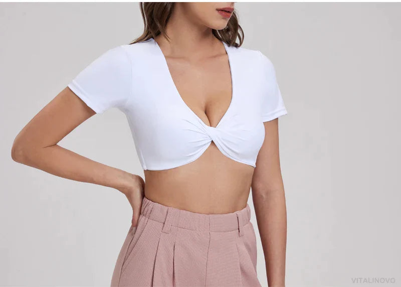 Hot White Crop Top