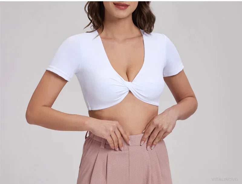 Hot White Crop Top