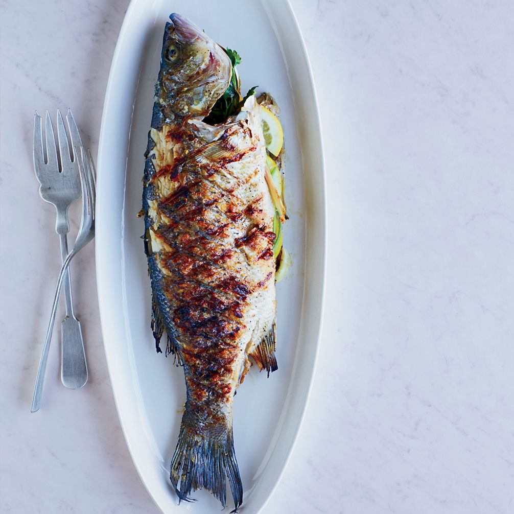 Roasted fish